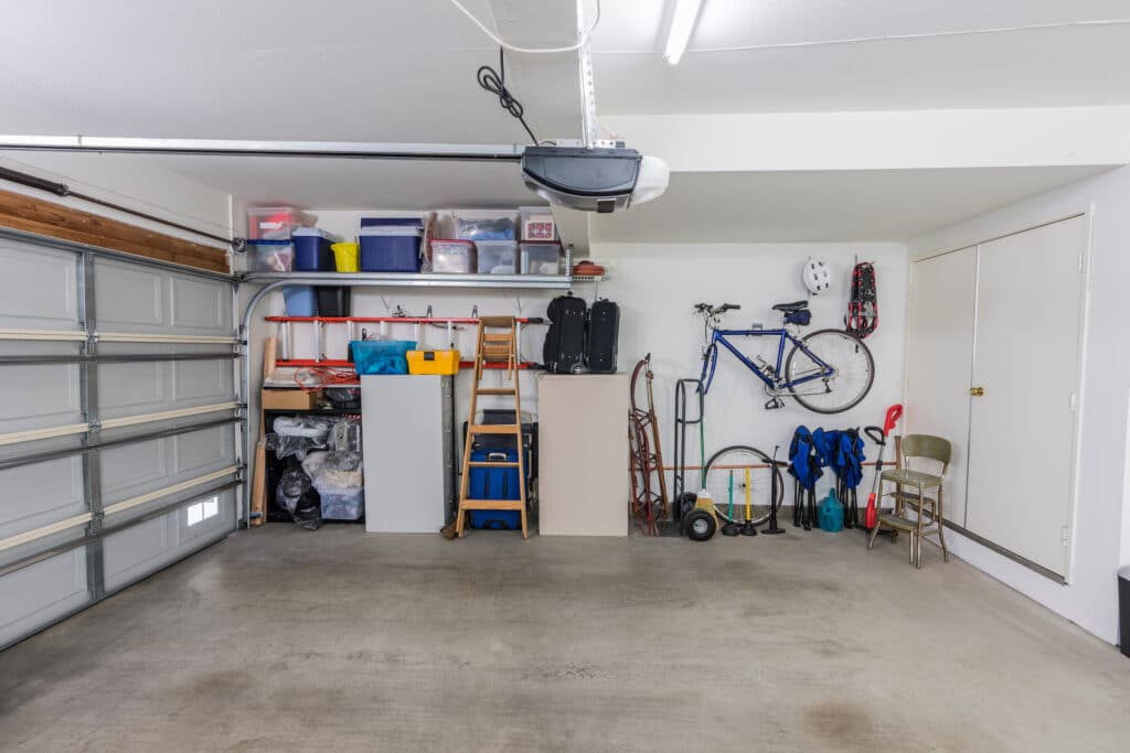 Garage connected to house